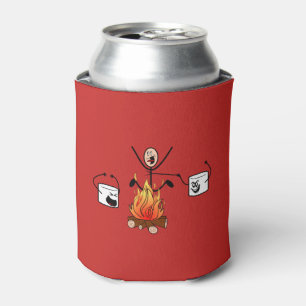 Funny Camping Can Cooler