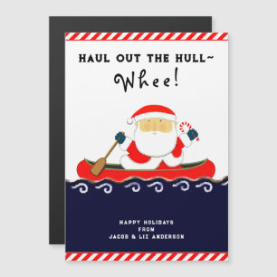 Funny Camping Canoeing Holiday Cards