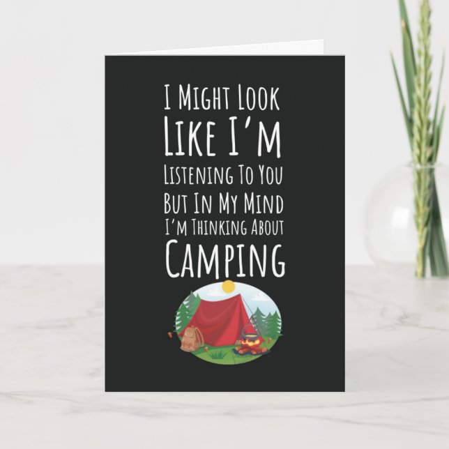 Funny Camping Cards Outdoors Nature Adventure Camp (Front)