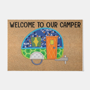 Funny Camping Day Doormat, Cute Camper Gift Doormat