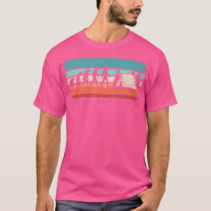 Funny Camping Evolution Retro Camper Hiking Camp T-Shirt