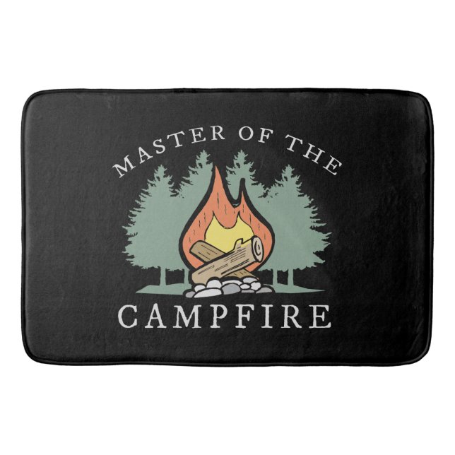 Funny Camping Gift Bath Mat (Front)