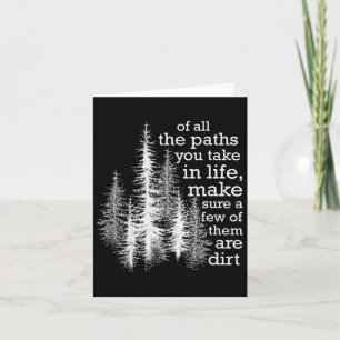 Funny Camping Hiking Outdoors Wildlife Tee Forest Card