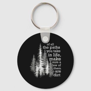 Funny Camping Hiking Outdoors Wildlife Tee Forest Key Ring