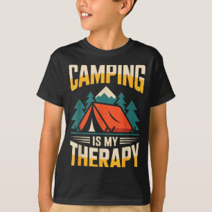 Funny camping is my therapy  T-Shirt
