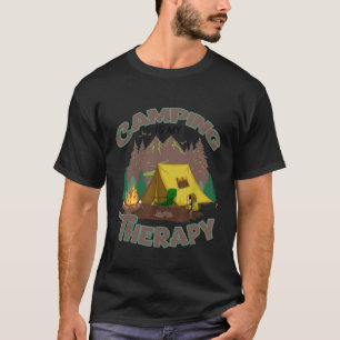 Funny Camping Is My Therapy Women And Men Hikers A T-Shirt