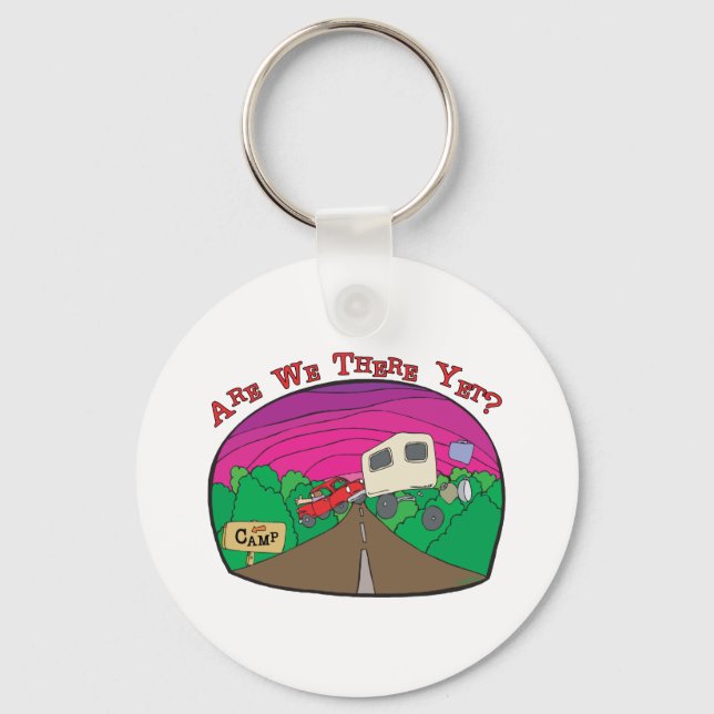 Funny Camping Key Ring (Front)