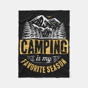 Funny Camping Lover Outdoor Camper Camping Favorit Fleece Blanket
