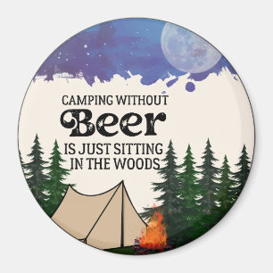 Funny Camping  Magnet