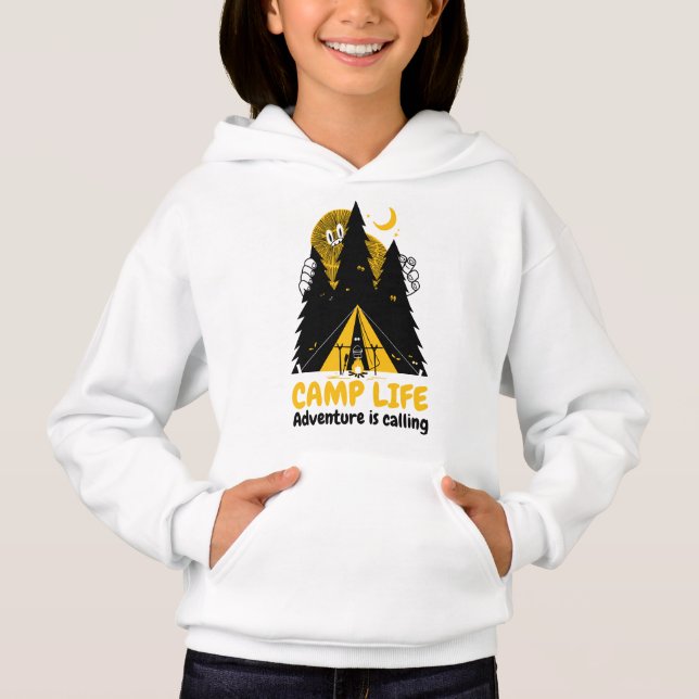Funny Camping Monster – Camp Life Adventure (Front)