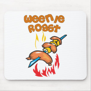 Funny Camping Mouse Mat