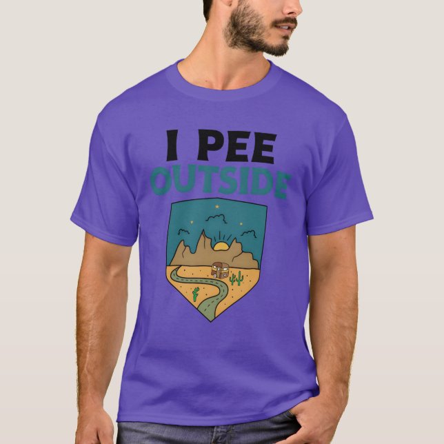 Funny camping outr retro T-Shirt (Front)
