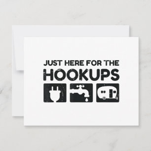 Funny Camping RV Caravan Motorhome Just Here For T Holiday Card