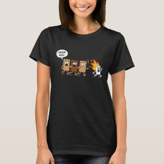 Funny Camping S'mores Group Hug Cute Marshmallow C T-Shirt