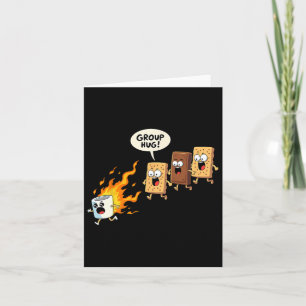 Funny Camping Smores Group Hug Cute S'mores  Card