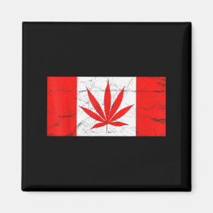 Funny Canada & Weed Leaf! Canadian New Flag Jo Magnet
