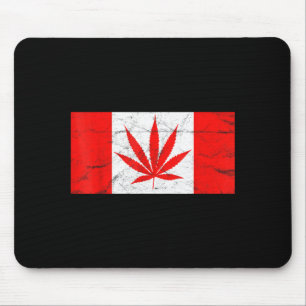 Funny Canada &amp; Weed Leaf! Canadian New Flag Jo Mouse Mat