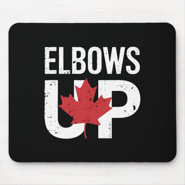 Funny Canada Meme Elbows Up  Mouse Mat (Front)