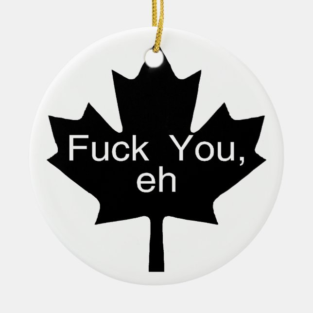 Funny Canada Ornament (Front)