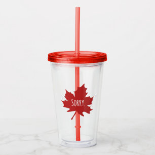 Funny Canadian Canada Day Acrylic Tumbler