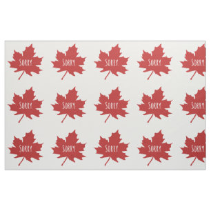 Funny Canadian Canada Day Fabric