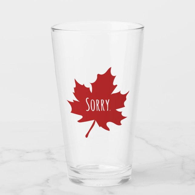 Funny Canadian Glass (Front)
