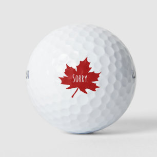 Funny Canadian Golf Balls