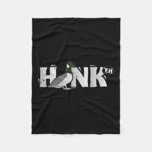 Funny Canadian Goose Geese Honk North Bird Hunting Fleece Blanket