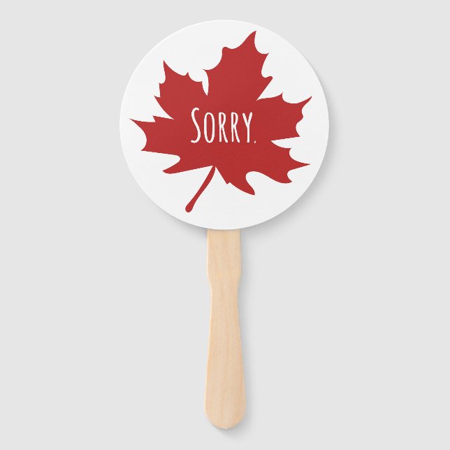 Funny Canadian Hand Fan (Front)