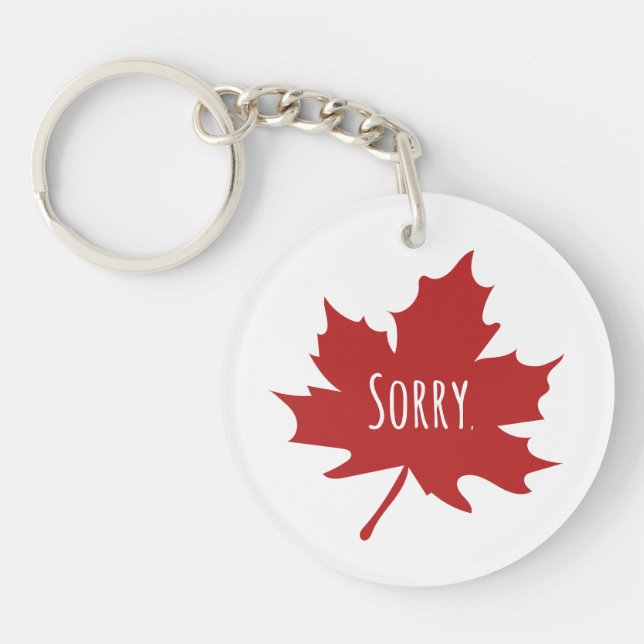 Funny Canadian Key Ring (Front)