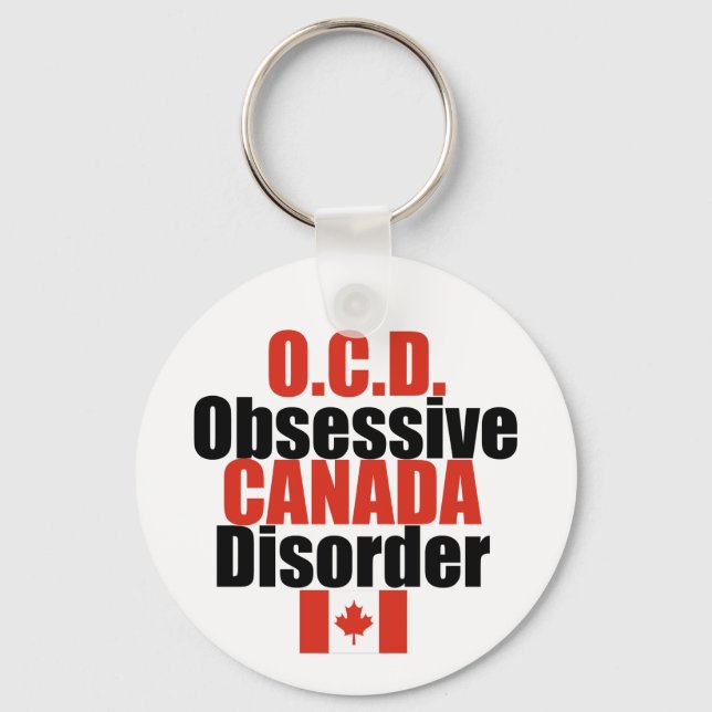 Funny Canadian Key Ring (Front)