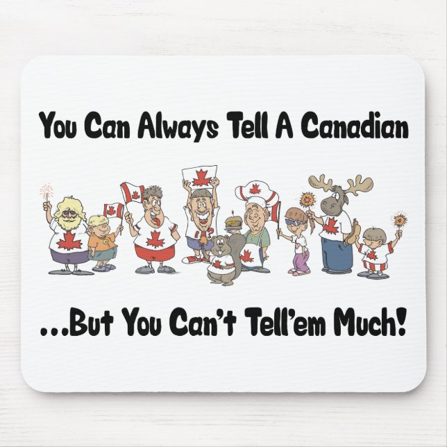Funny Canadian Mouse Mat (Front)