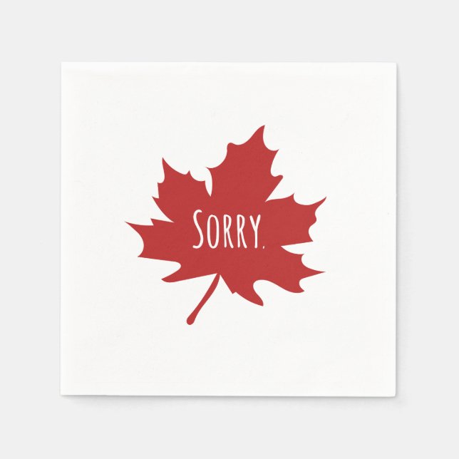 Funny Canadian Napkin (Front)