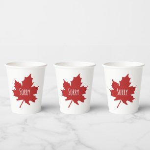Funny Canadian Paper Cups