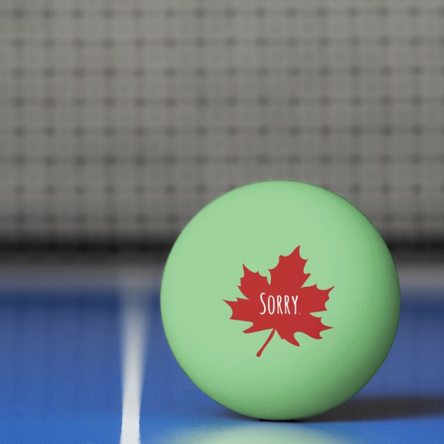 Funny Canadian Ping Pong Ball (Net)