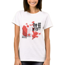 Funny Canadian Pride Tee. Canada Map Protest