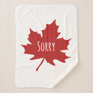 Funny Canadian Sherpa Blanket