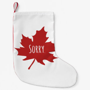 Funny Canadian Small Christmas Stocking