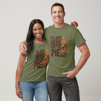 Funny Canadian Thanksgiving Pie 'Eh' Retro Fall T-Shirt