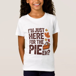Funny Canadian Thanksgiving Pie 'Eh' Retro Fall T-Shirt