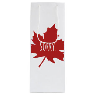 Funny Canadian Wine Gift Bag