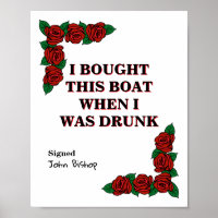 Funny Canal Narrowboat Drunk Quote