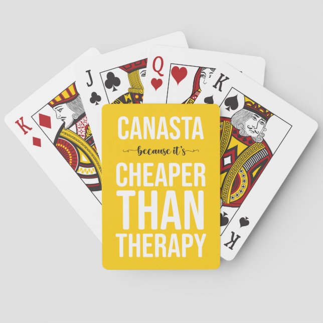 Funny Canasta Playing Cards (Back)