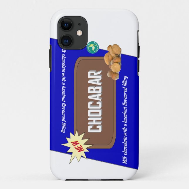 Funny candy bar with nuts Case-Mate iPhone case (Back)