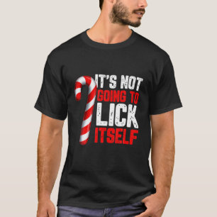 Funny Candy Cane Inappropriate Adult Humour Christ T-Shirt