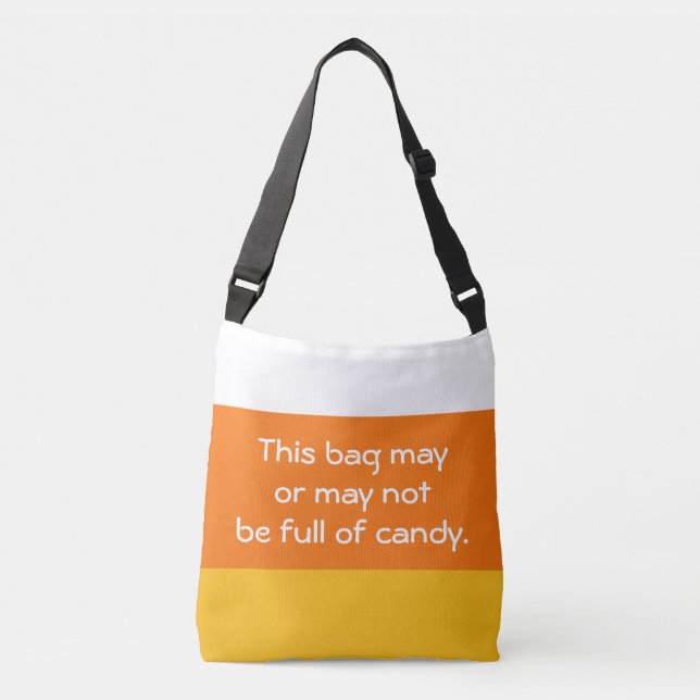 Funny Candy Corn Crossbody Bag (Front)