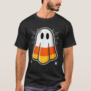 Funny Candy Corn Ghost Halloween Costume KIds Boys T-Shirt