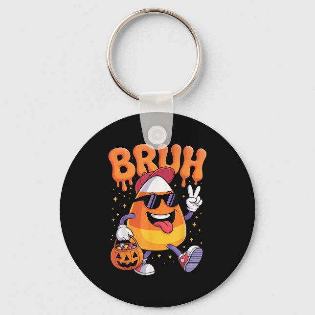 Funny Candy Corn Halloween Costume For Everyone  Key Ring (Front)