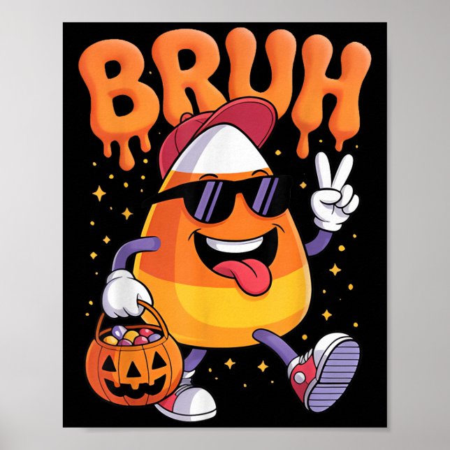 Funny Candy Corn Halloween Costume For Everyone  Poster (Front)