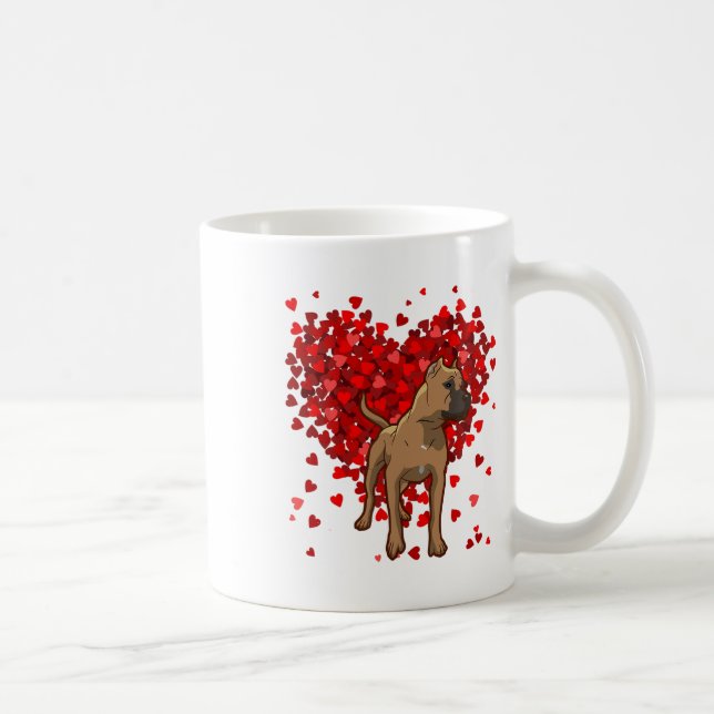 Funny Cane Corso Dog Lover Valentine  Coffee Mug (Right)